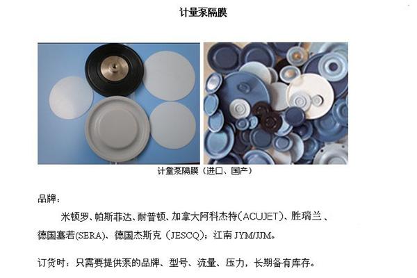 連云港計(jì)量泵隔膜